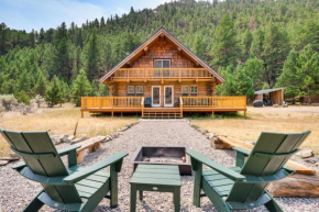 Riverfront Montana Log Cabin with Mountain Views!